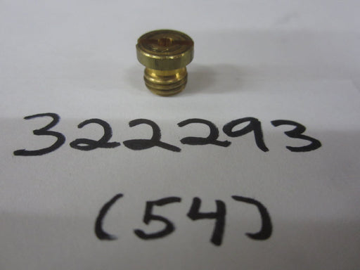 Evinrude Johnson orifice plug-15hp 0322293