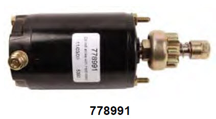Johnson Evinrude BRP Motor Ay, Starter 0778991 778991