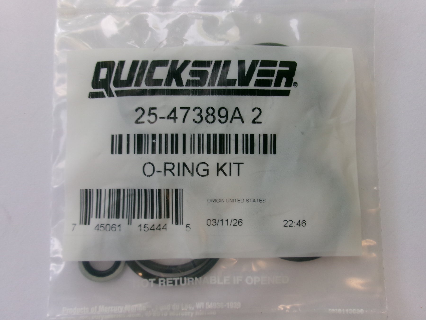 Mercury Marine O-ring Kit 25-47389A2