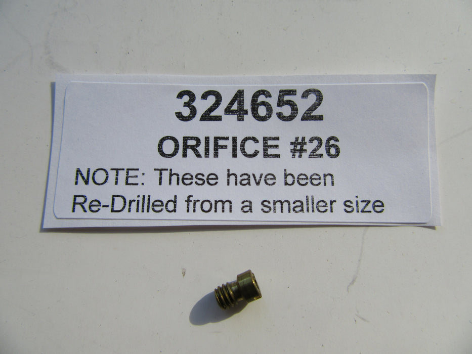 orifice # 26 0324652