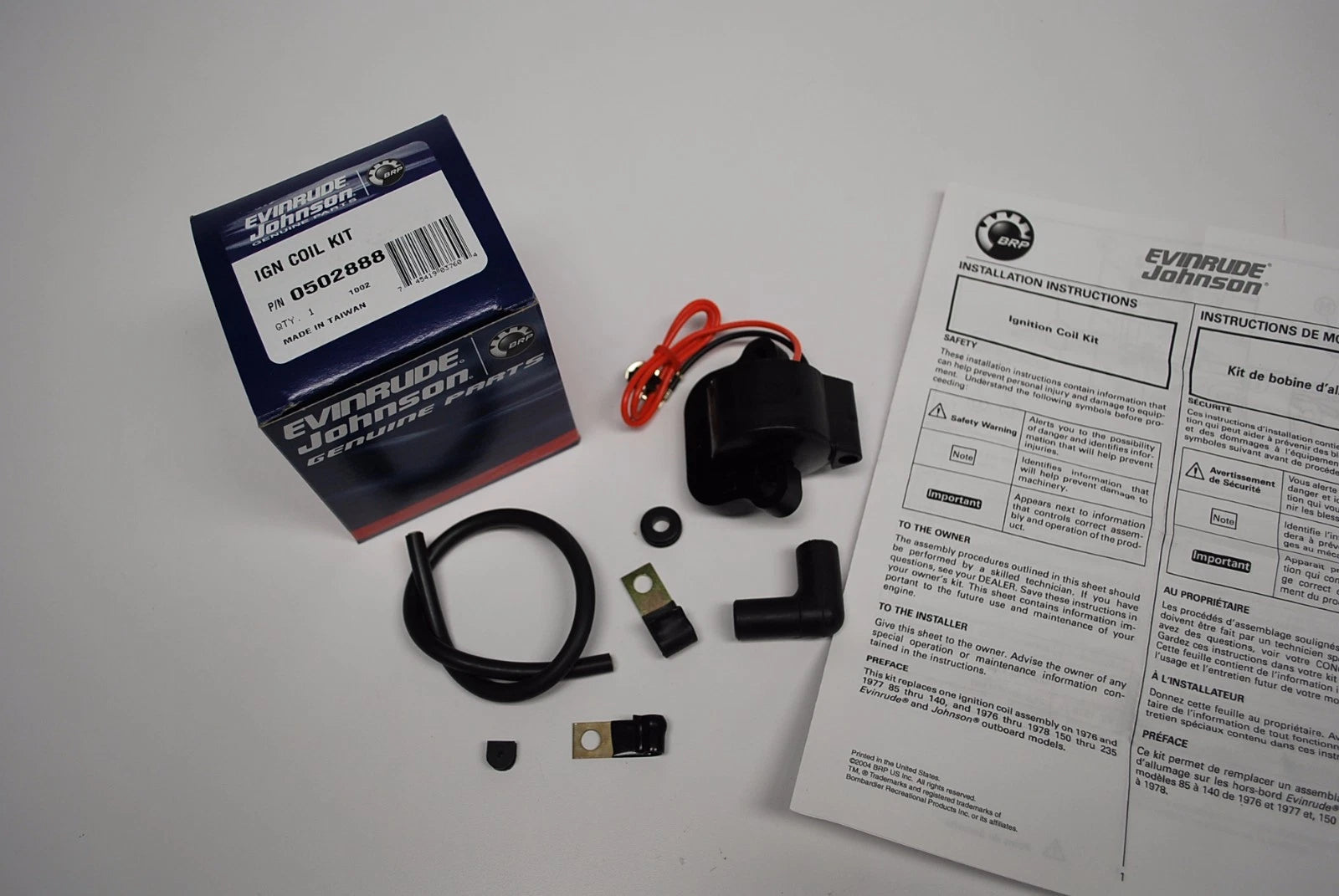 Johnson Evinrude Outboard Coil Kit 0502888 BRP/OMC 502888