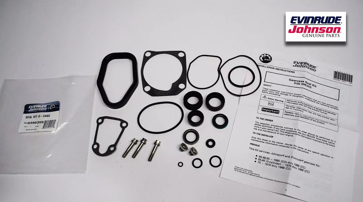 Johnson Evinrude Outboard Gearcase Seal Kit 40-75hp 396355