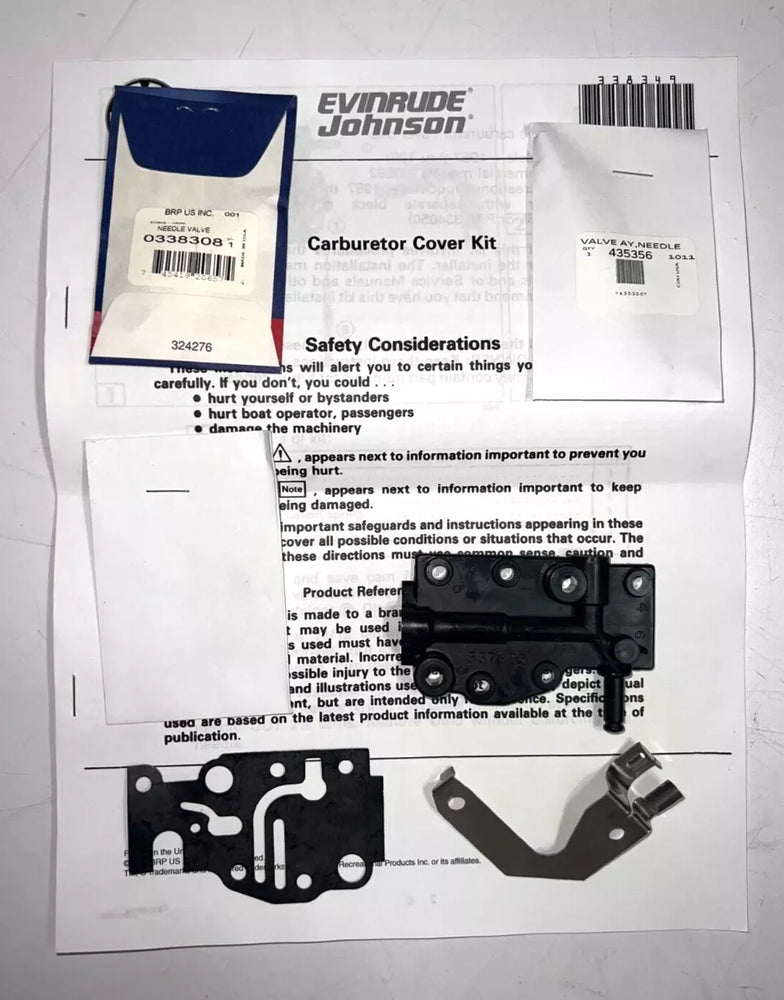 CARB COVER KIT   0433973 (334050)