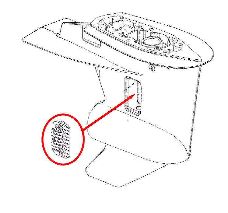 Johnson Evinrude Gearcase Water Inlet Screen 336206 0336206