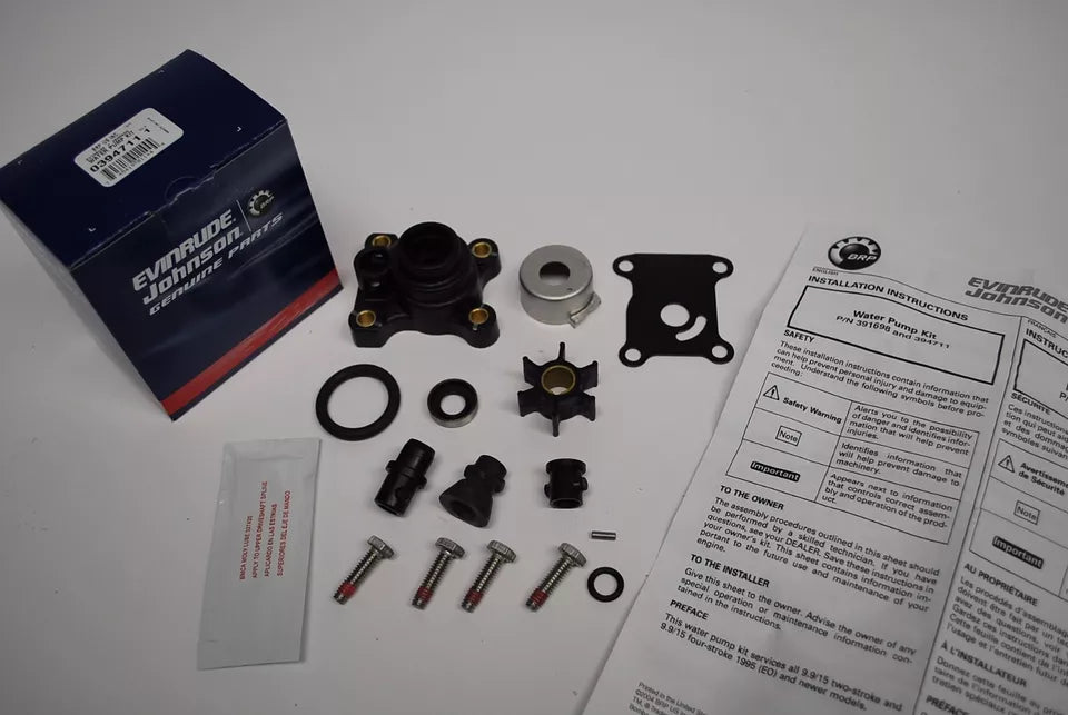 Johnson Evinrude OEM Water Pump & Impeller Kit 0394711 BRP/OMC with Housing