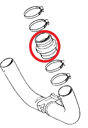 Johnson Evinrude Hose, Exhaust 3852741