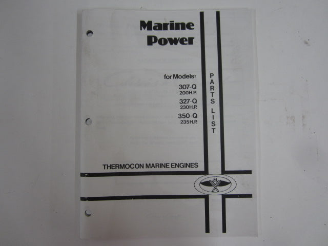 Chris Craft engine parts 305Q 350Q part book 16.99-08801