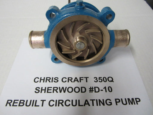 Chris Craft 350Q Circulating Water Pump 16.95-08373 Sherwood D10 D-10